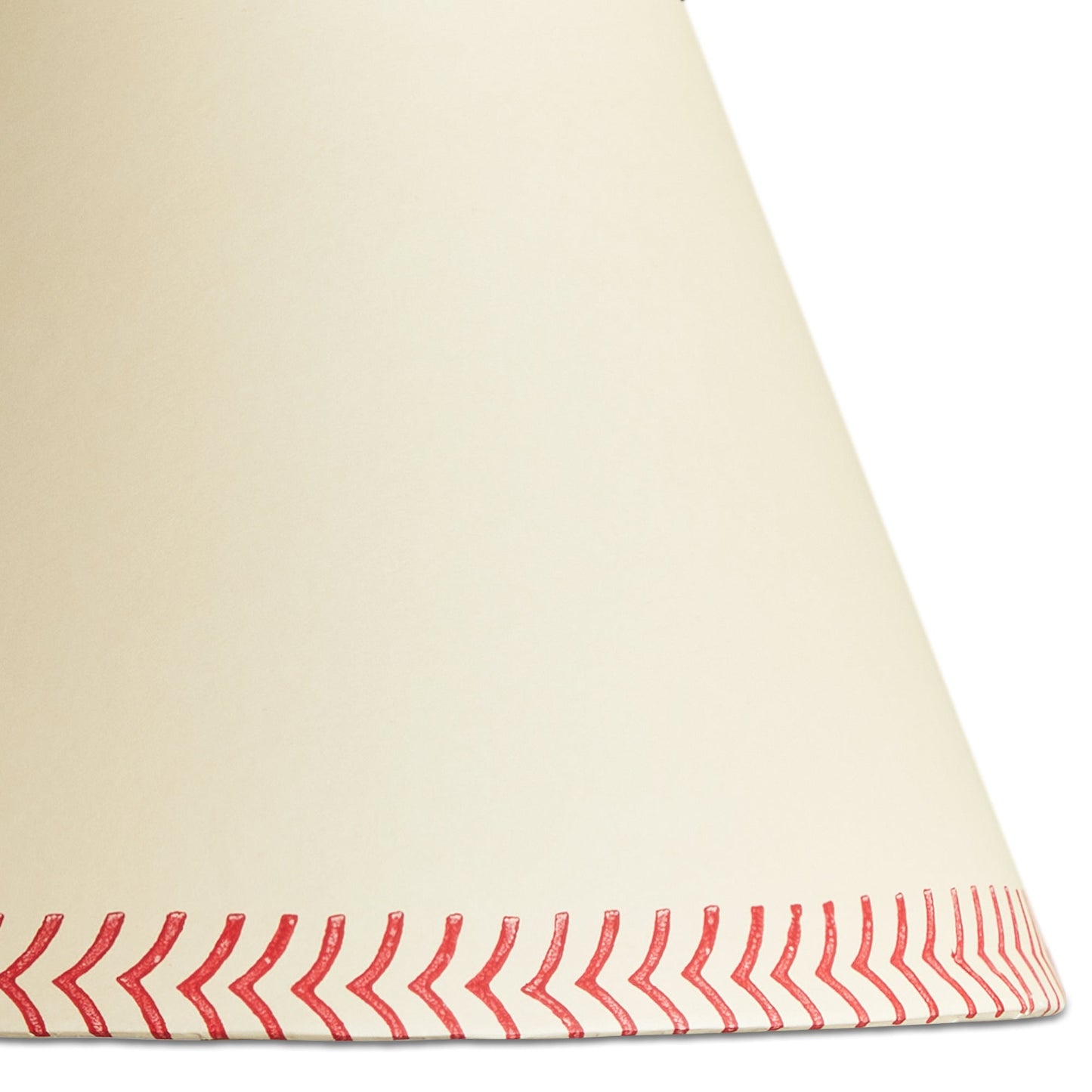 6 inch empire clip on shade in scarlet arrows hand painted card