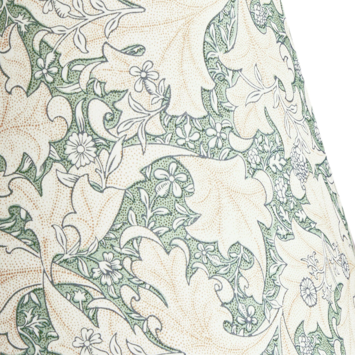 8 inch empire shade for cordless lamps in thyme Wallflower printed cotton by Morris & co.