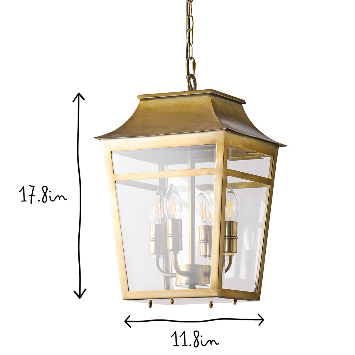 Majorelle pendant in brass