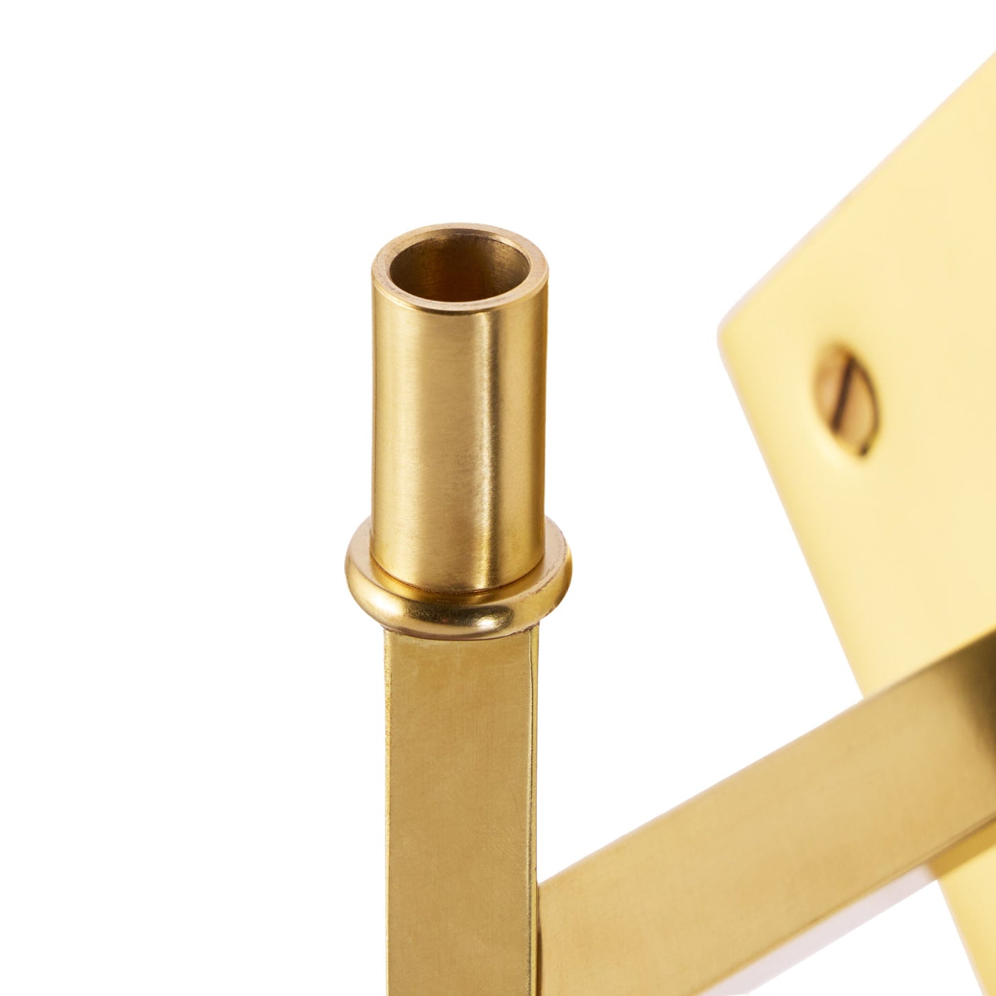 Wish cordless wall fixture in brass