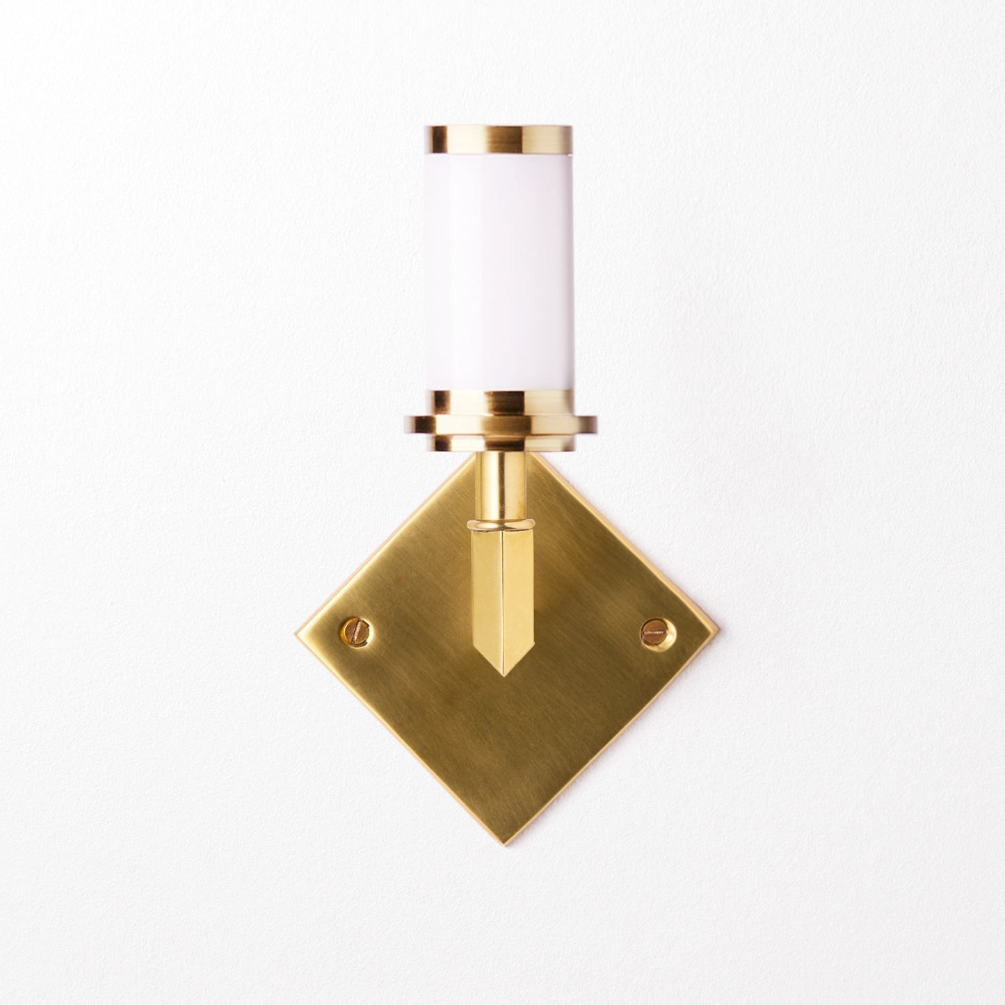 Wish cordless wall fixture in brass