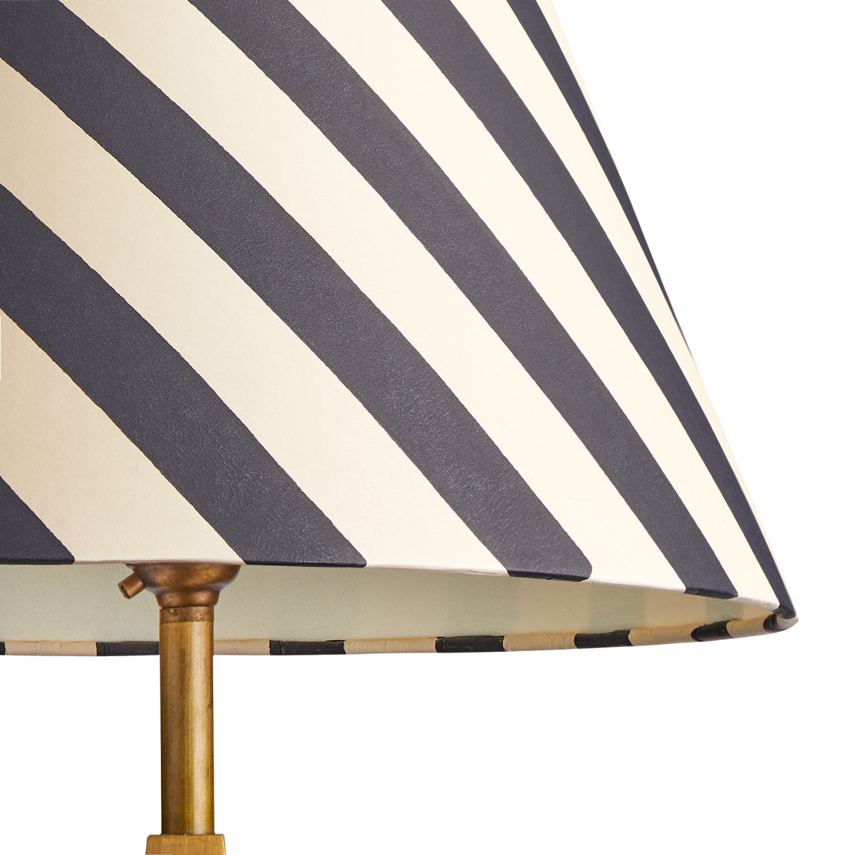 12 inch empire shade in jet stripes