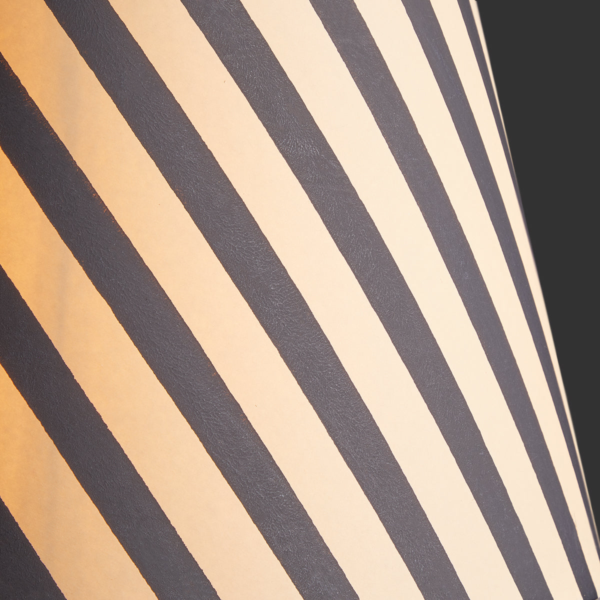 12 inch empire shade in jet stripes