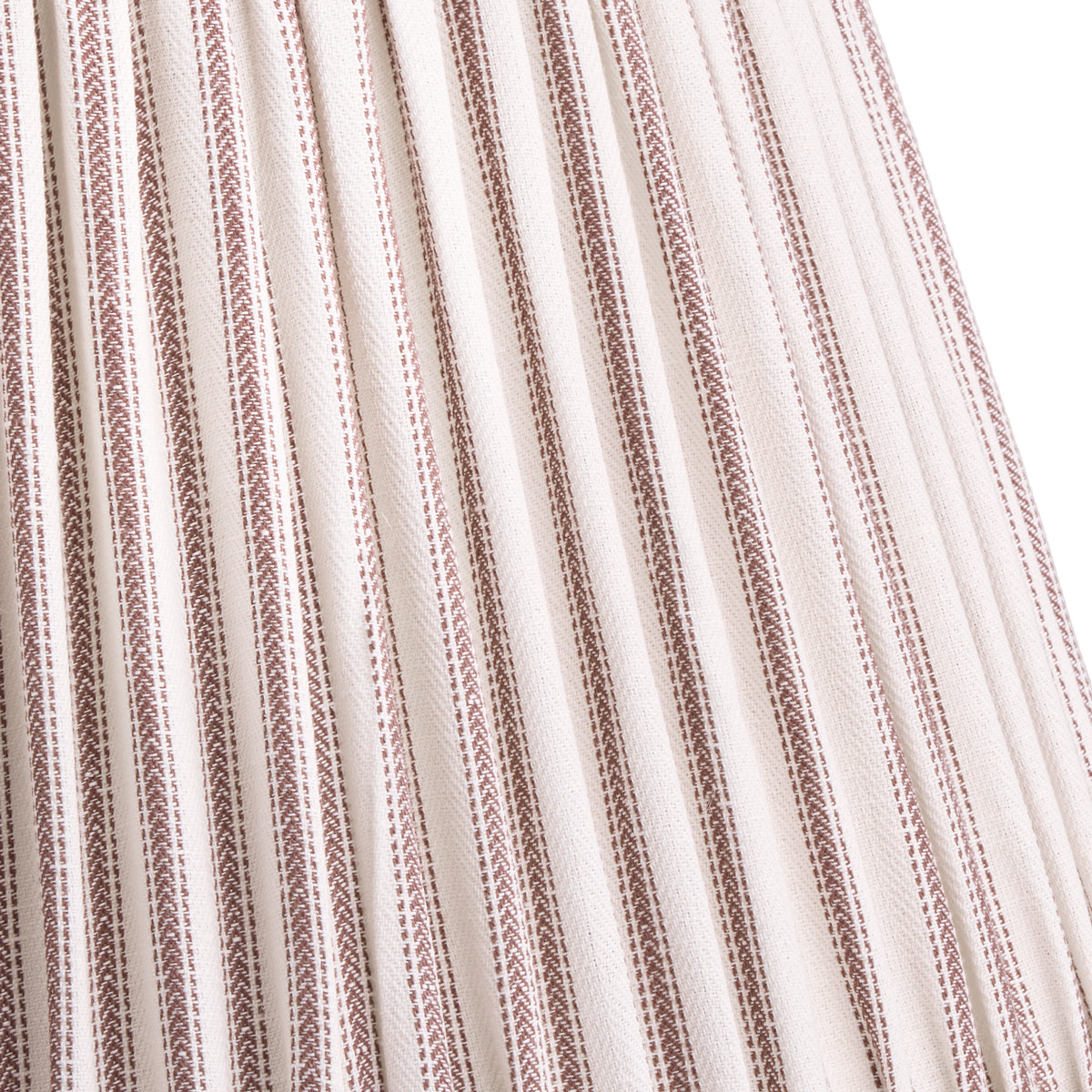 10 inch empire bloomer shade inrust ticking linen
