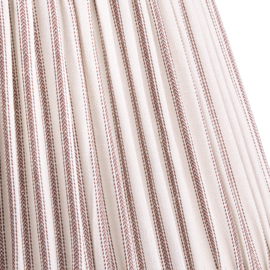 10 inch empire bloomer shade inrust ticking linen
