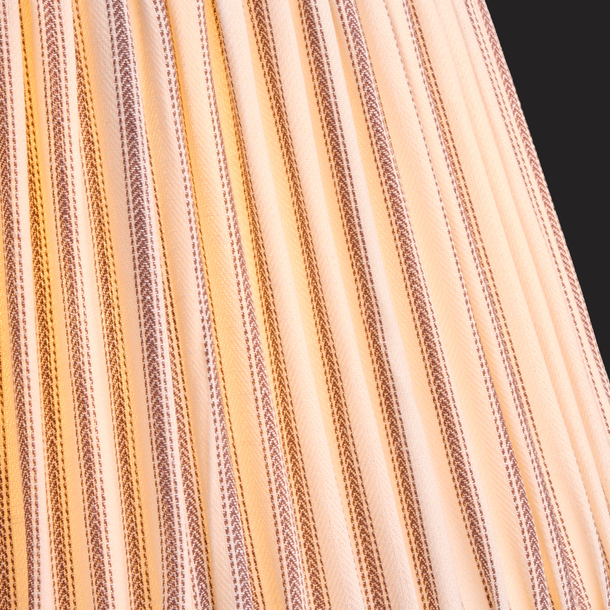 10 inch empire bloomer shade inrust ticking linen