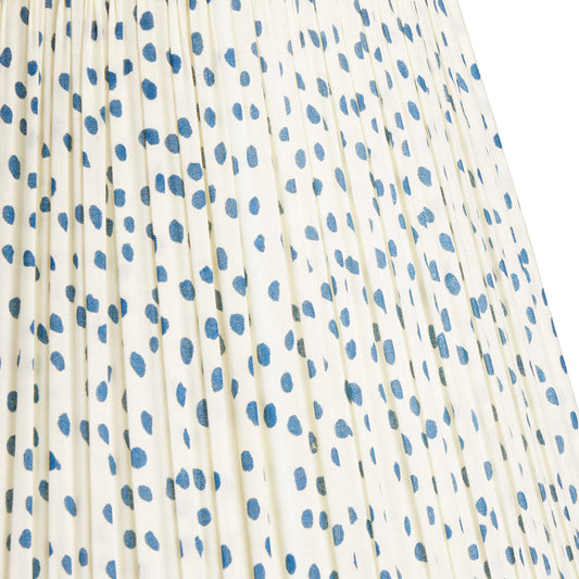 10 inch empire shade in blue dotty
