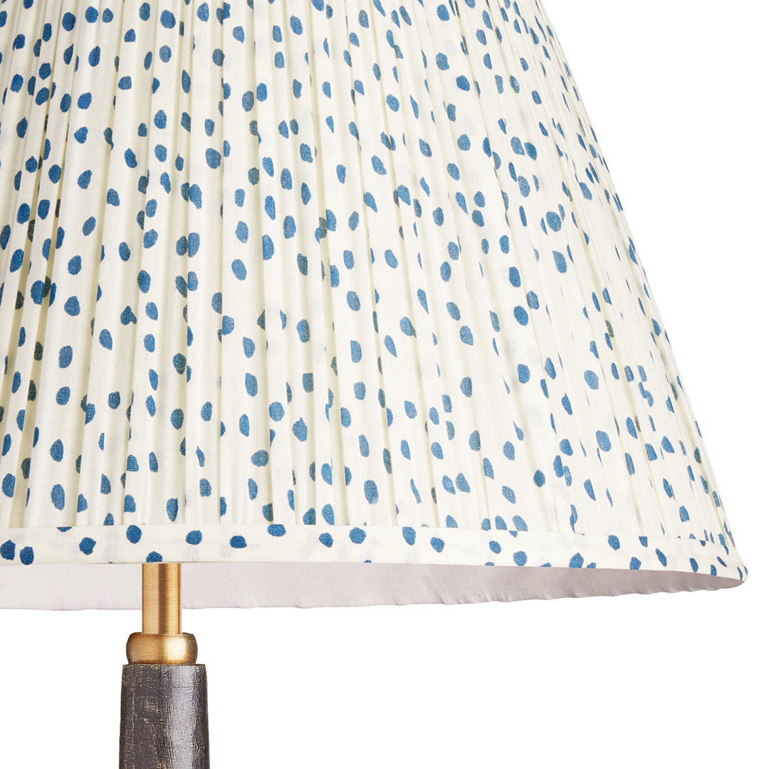 10 inch empire shade in blue dotty