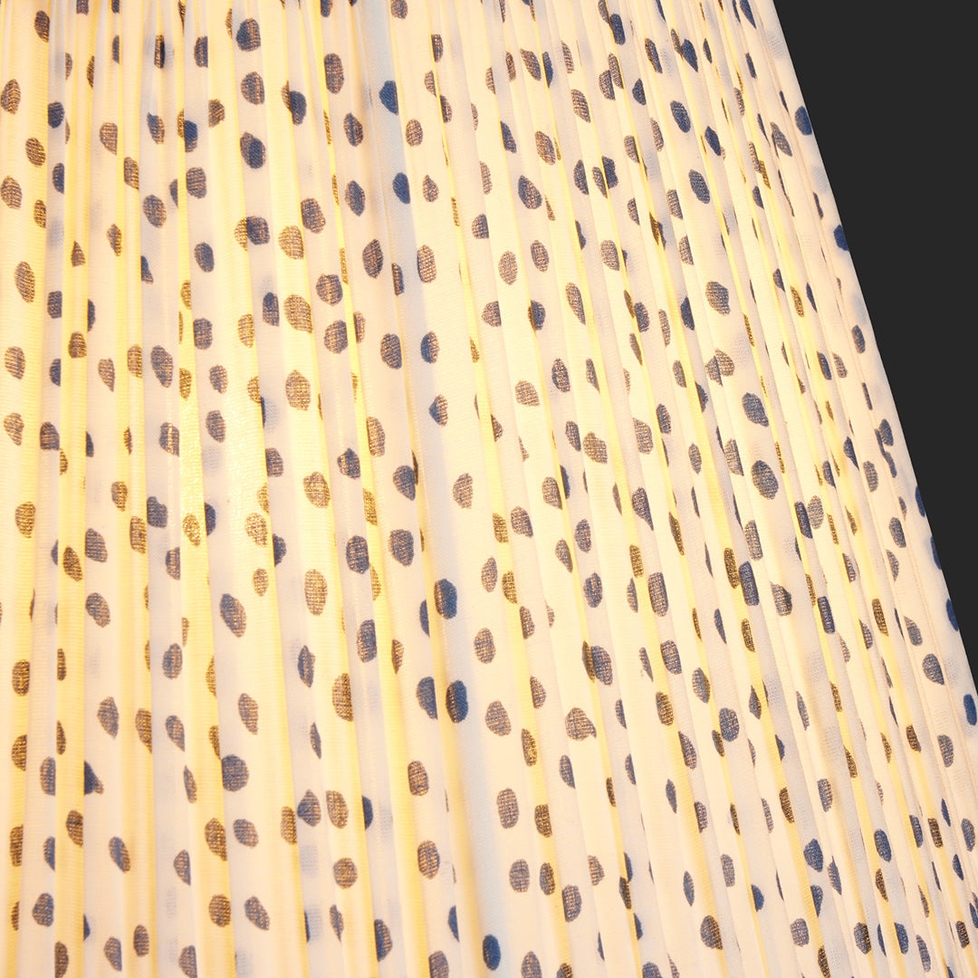 10 inch empire shade in blue dotty