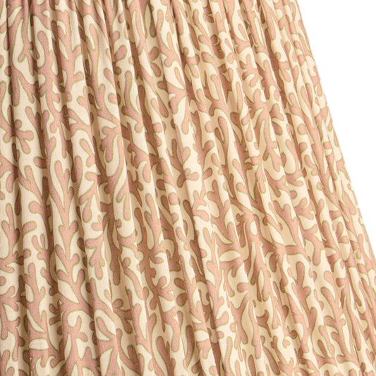 10 inch empire shade in blush Tuffley gathered cotton by GP & J Baker