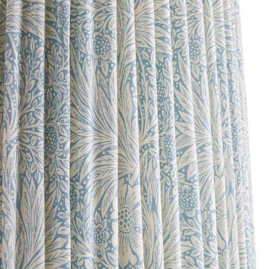 12 inch empire shade in china blue marigold linen by morris & co