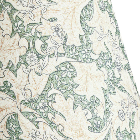 8 inch empire shade for cordless lamps in thyme Wallflower printed cotton by Morris & co.