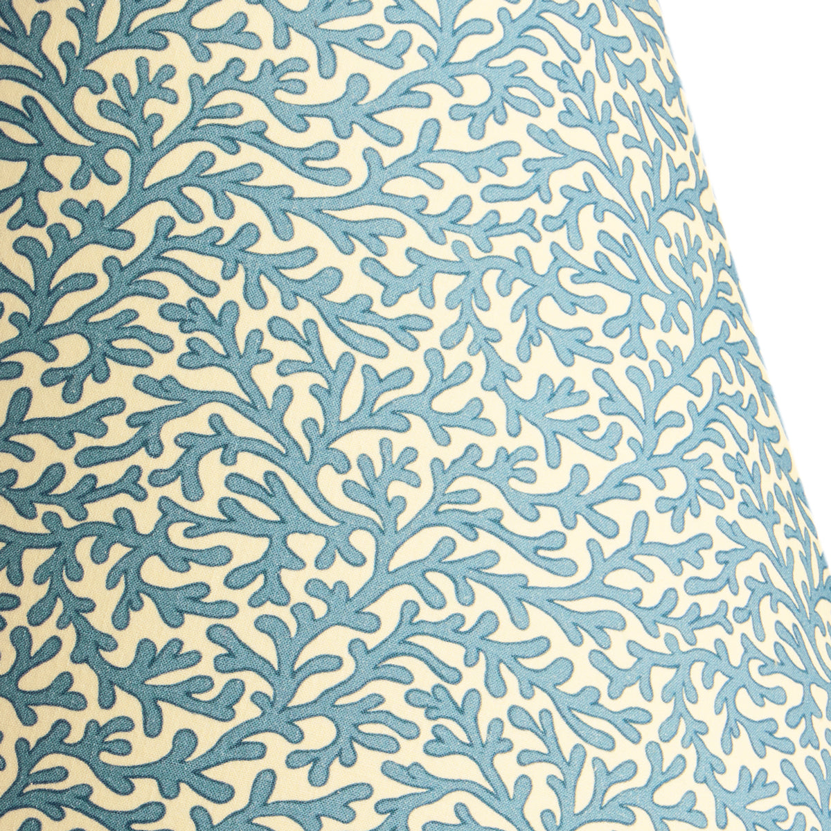 10 inch empire shade for cordless lamps in denim Tuffley cotton by GP & J Baker