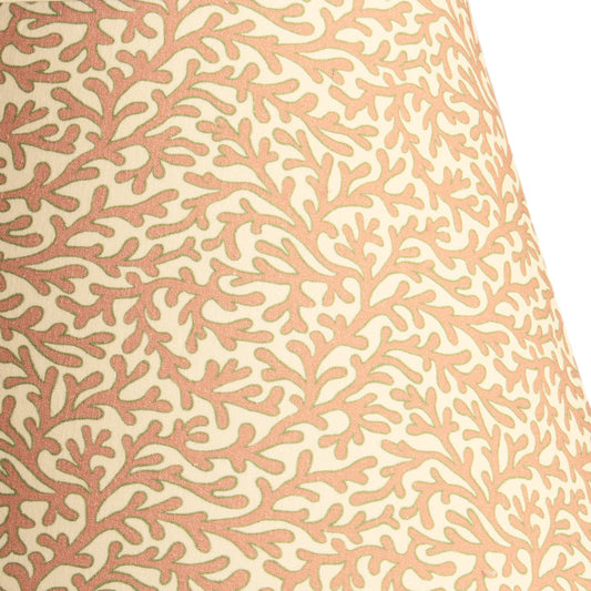10 inch empire shade for cordless lamps in blush Tuffley cotton by GP & J Baker