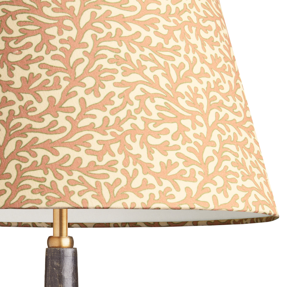 10 inch empire shade for cordless lamps in blush Tuffley cotton by GP & J Baker