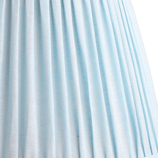 10 inch empire bloomer shade for cordless lamps in blue sky linen