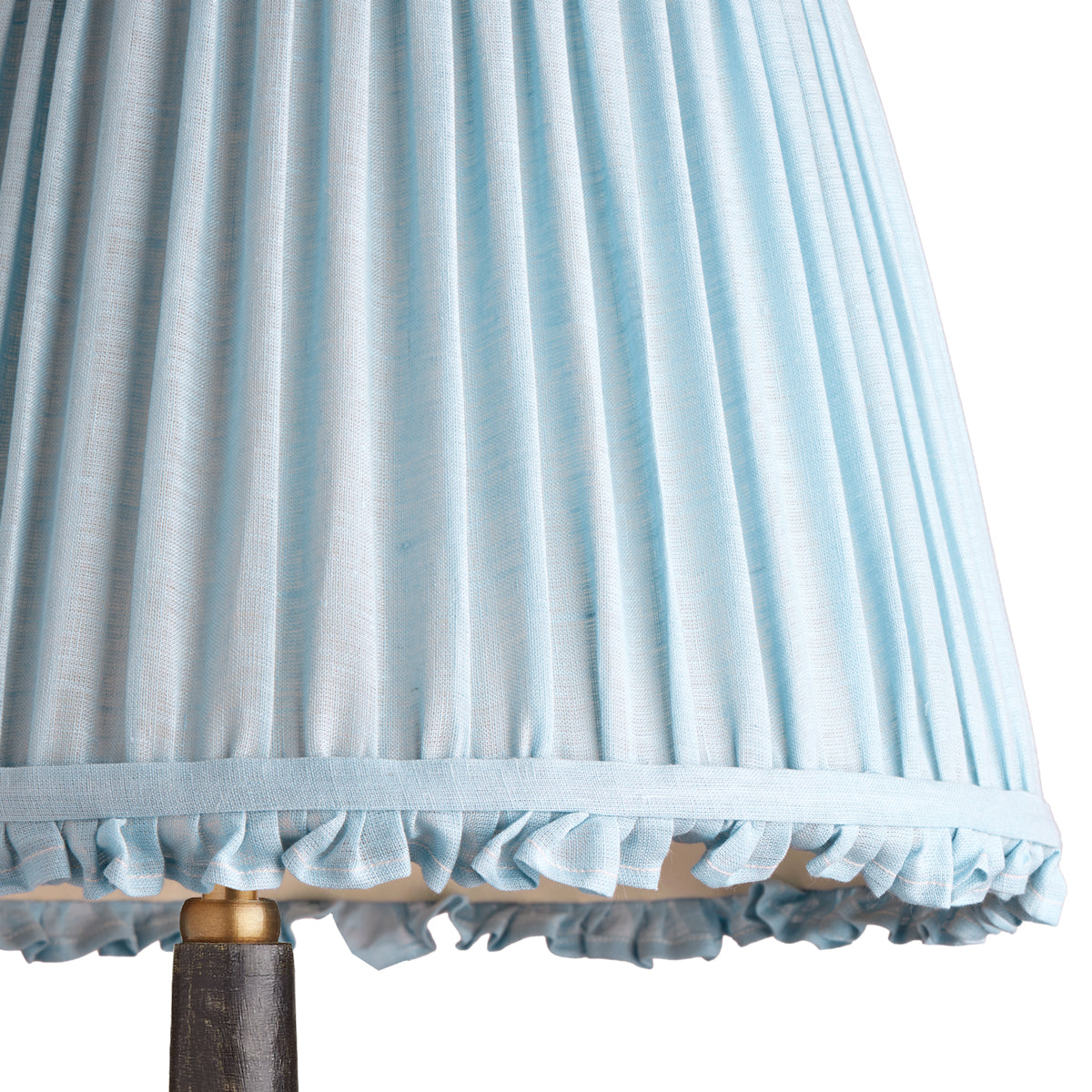 10 inch empire bloomer shade for cordless lamps in blue sky linen