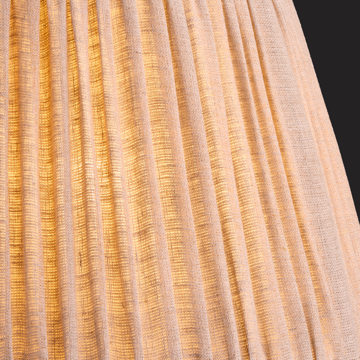 10 inch empire bloomer shade for cordless lamps in natural linen