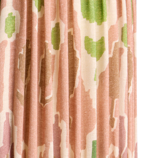 10 inch empire shade for cordless lamps in blush Bokhara gathered linen by GP & J Baker