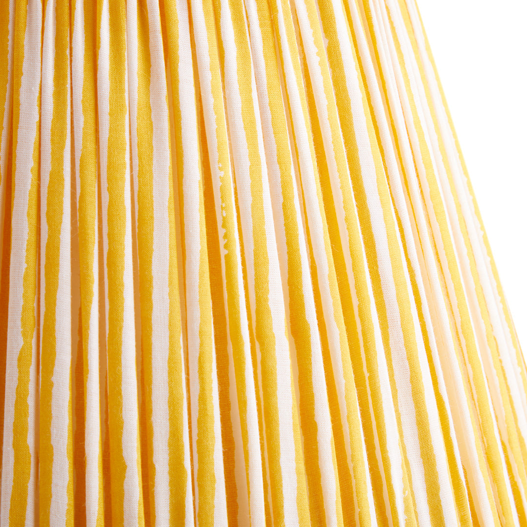 12 inch straight empire shade in calendula chalk stripes