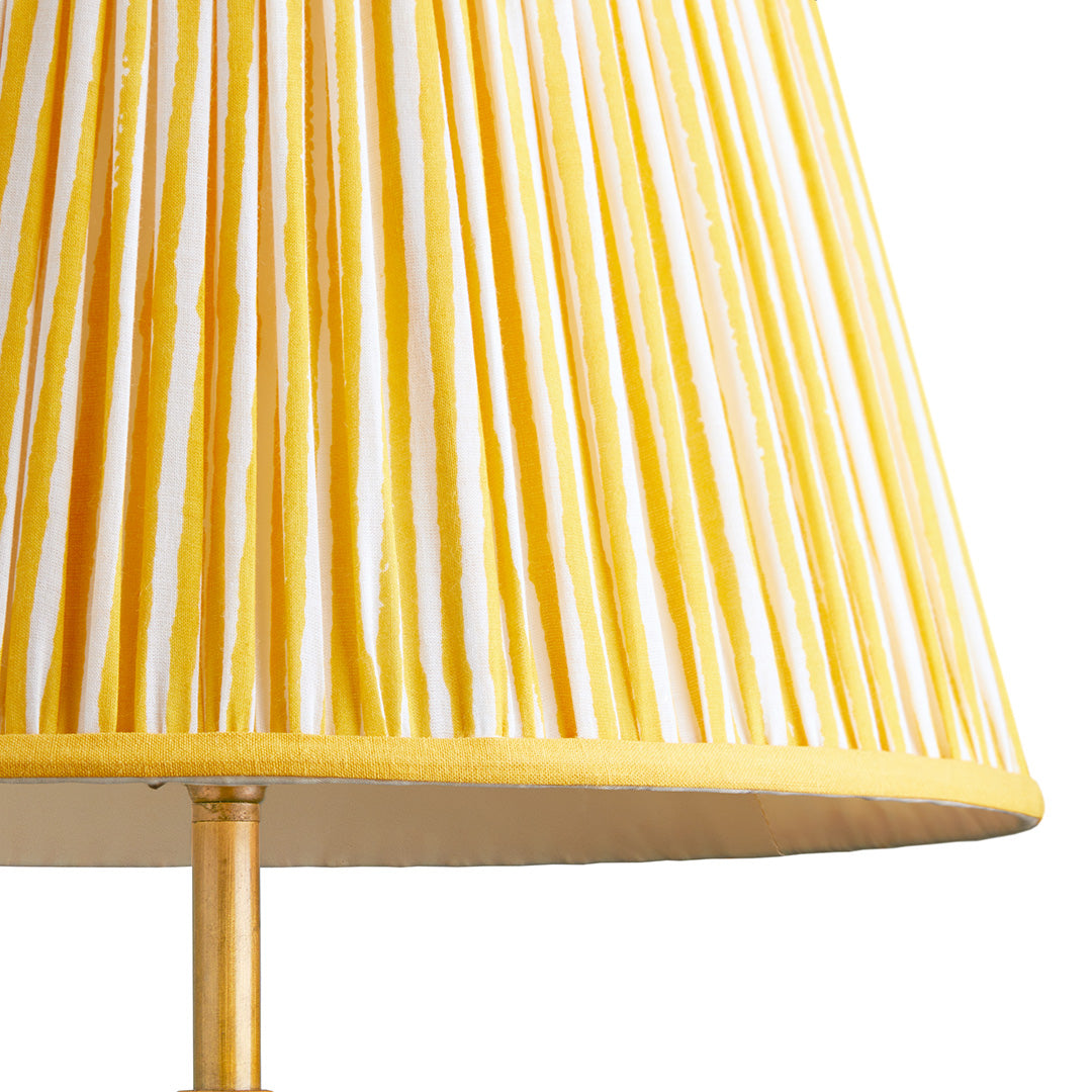 12 inch straight empire shade in calendula chalk stripes