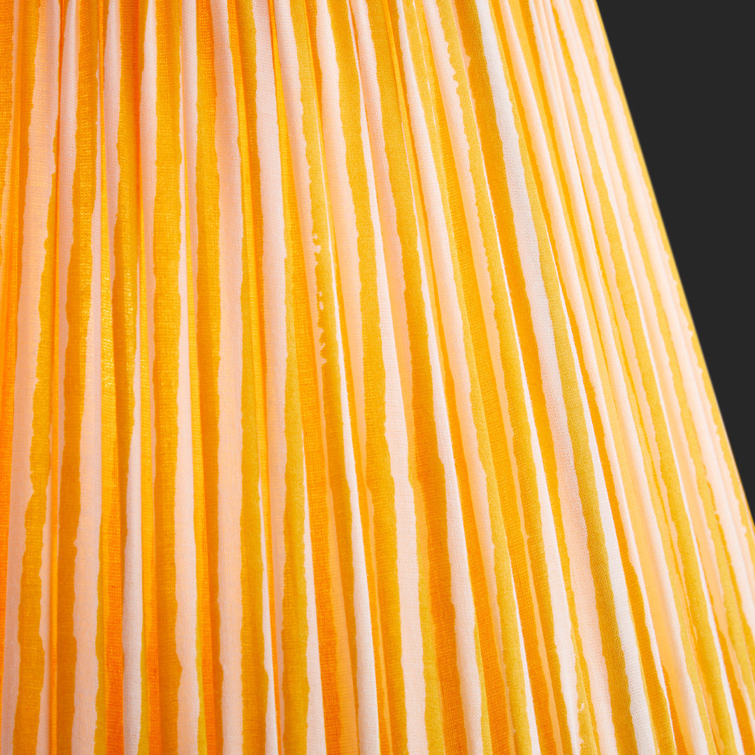 12 inch straight empire shade in calendula chalk stripes