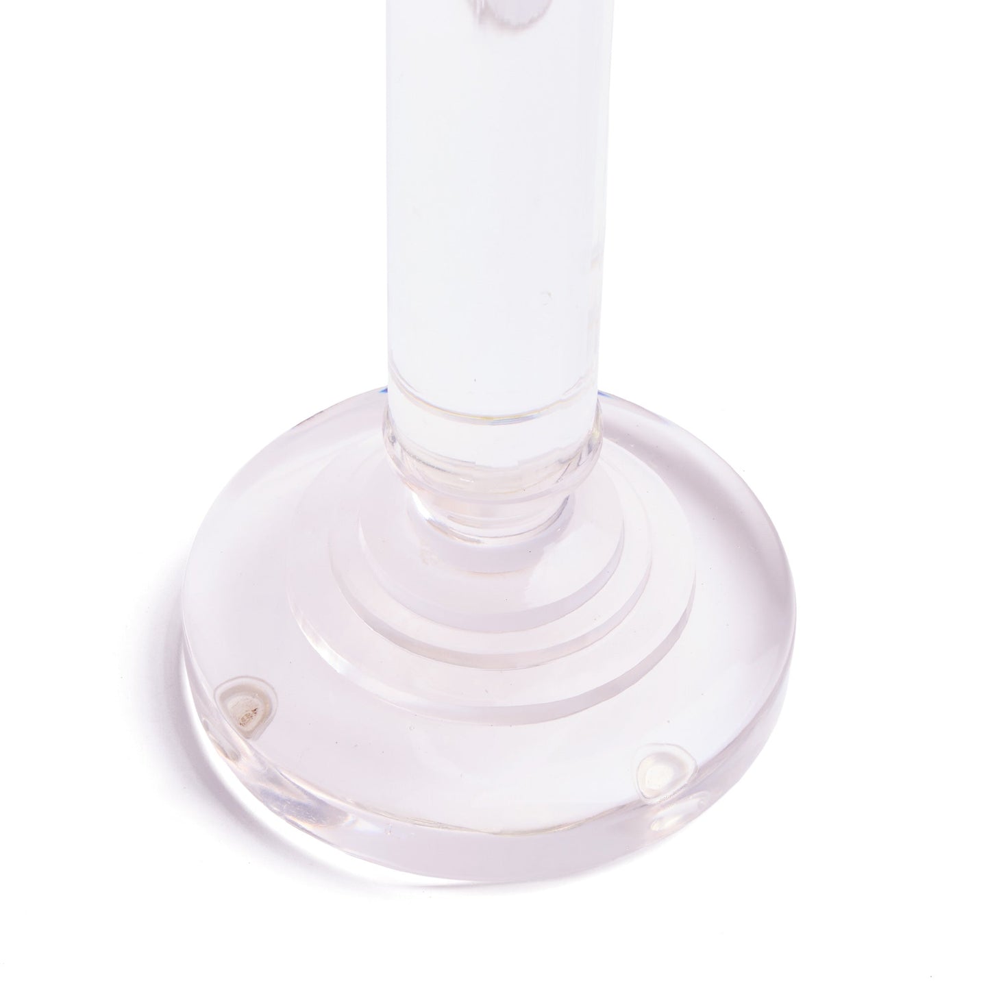 Clarence cordless table lamp in clear glass