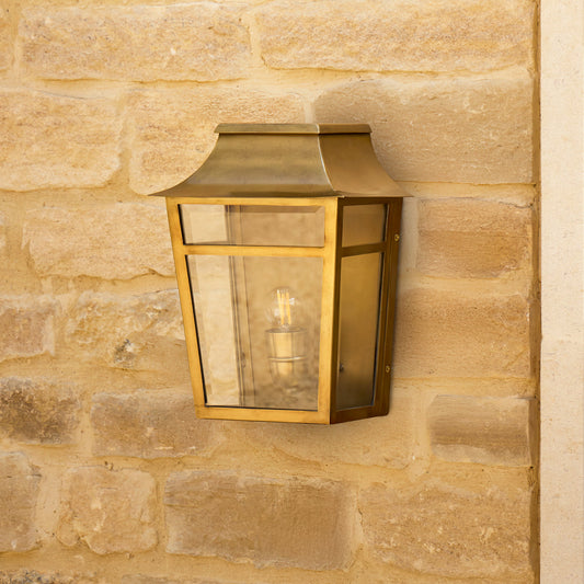 Majorelle wall sconce in brass